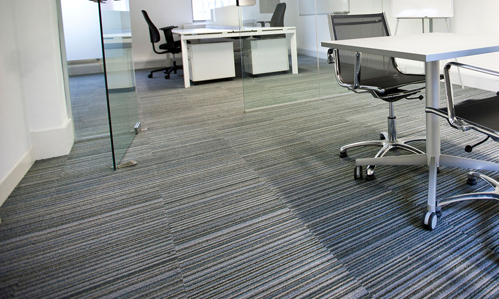 Eco-friendly commercial carpet cleaning in a Phoenix office to improve air quality—call Citrus Bright at (480) 689-3509 for healthier, cleaner carpets today.