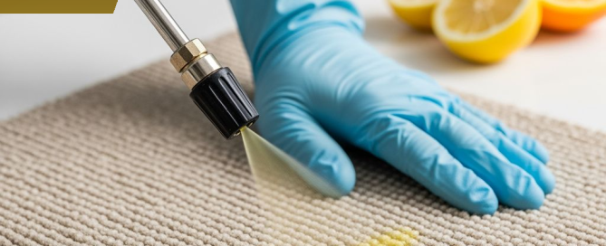 Citrus-based professional carpet cleaning solution applied by Citrus Bright technician in Gilbert AZ — contact us today for eco-friendly, residue-free carpet cleaning.