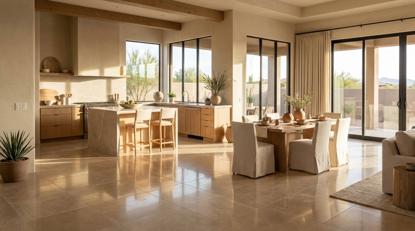 Professional tile and grout cleaning in Mesa, AZ by Citrus Bright